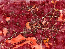 Carte de Salzgitter avec le style 'Amber Autumn' sur Maporia