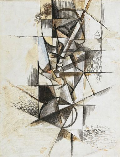 Antonín Procházka - Cubist head (around 1914)