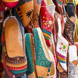 de leren slippers van Marrakech by Petra Brouwer