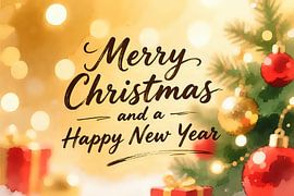Merry Christmas in Gold