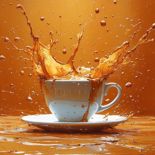 koffie fantasie in beweging