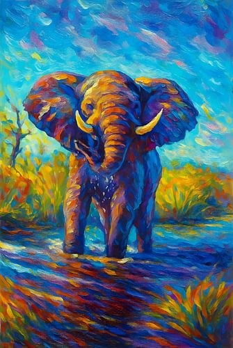 Olifant schilderij