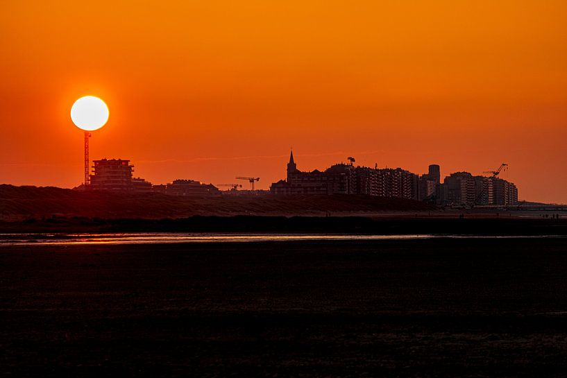 Skyline blankenberge van Lisa Dumon