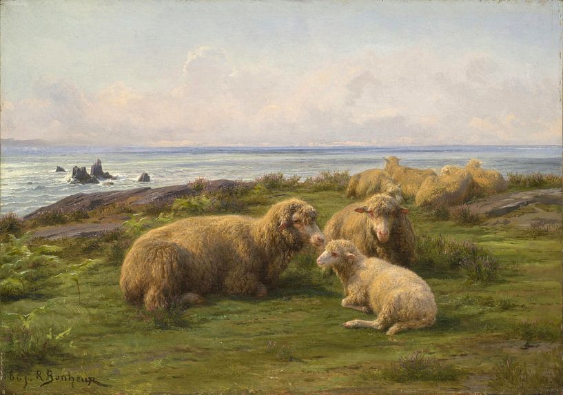 Sheep by the Sea, Rosa Bonheur by Masterful Masters