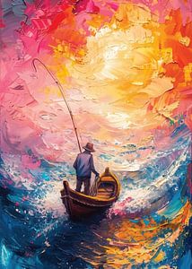la pêche au milieu de la mer