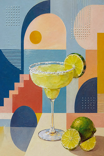 Margarita Painting – Colourful Cocktail Art