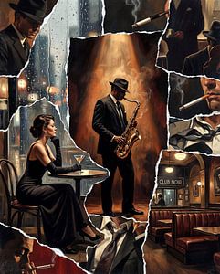 Noir Jazz in a Rainlit City
