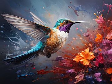 Enchanted Blossoms: AI-Generated Fine Art Splendor  van Eva Lee