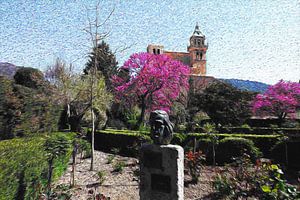 Valldemossa, Jardins Rei Joan Carles (Mallorca) | Van-Gogh-Stil von Peter Balan