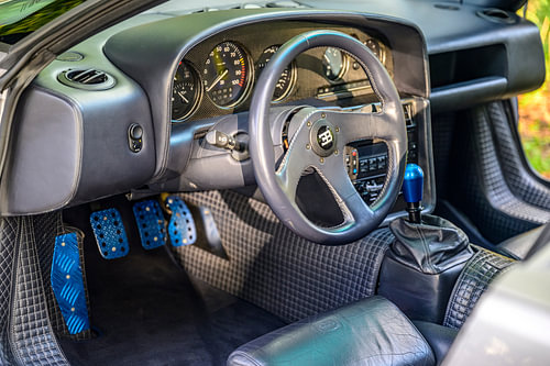 Bugatti EB110 SuperSport supercar dashboard