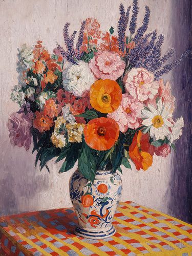 Vase für einen Wildblumenstrauß