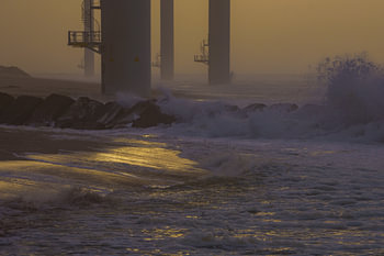 Tempête en mer