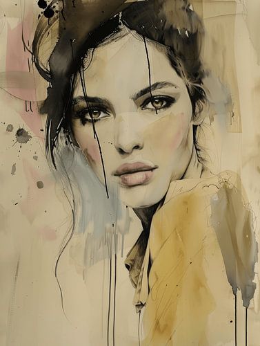 Modern en abstract portret