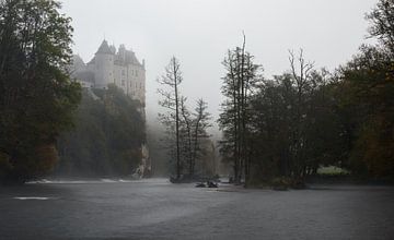 Het Mysterie van Chateau de Walzin: Een Ochtend in de Mist van Hevonax Photography