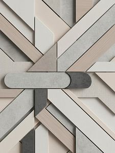 Modernes Design:  Linienführung in neutralen Grautönen und Beige