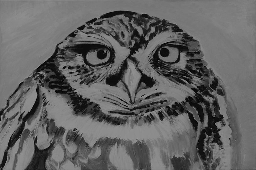 Screech owl, grey filter von Liliane Dumont