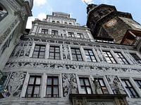 Die "Residenz" in Dresden aus Froschperspektive 