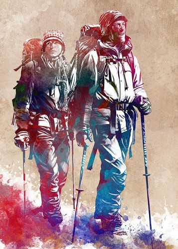 Bergbeklimmers sport kunst #mountaineer