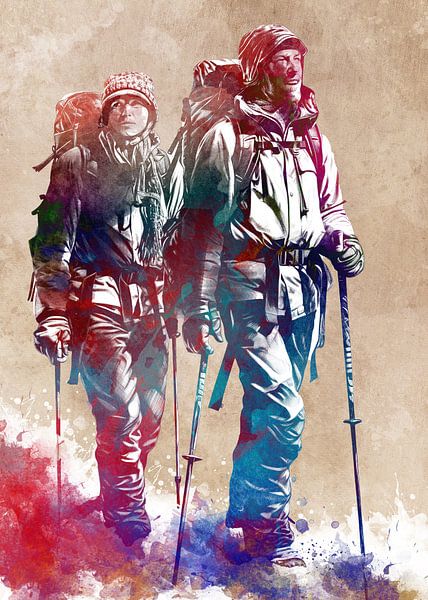 Mountaineers sport art #mountaineer by JBJart Justyna Jaszke