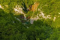 Waterfalls in the Plitvice Lakes National Park in Croatia