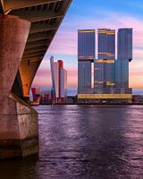 De Rotterdam bij Avond (gezien vanaf de Eramusbrug)
