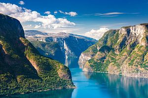 Noorwegen - Aurlandsfjord II van Sascha Kilmer