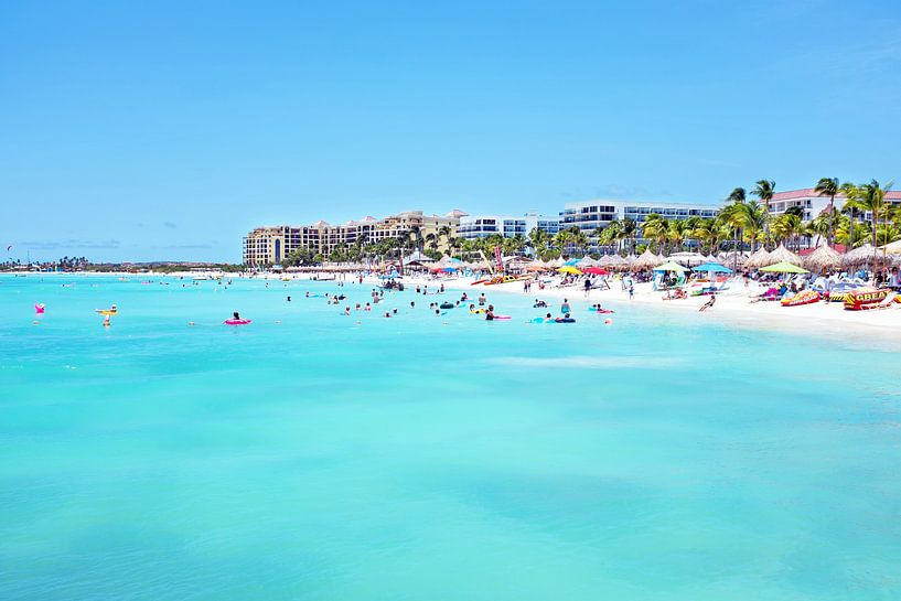 Palm Beach on Aruba in the Caribbean by Eye on You