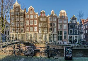 Amsterdamer Fassaden an der Brouwersgracht. von Don Fonzarelli
