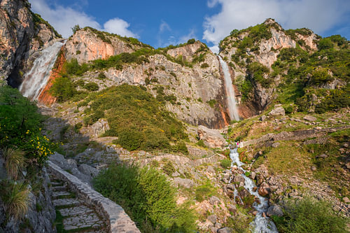 Tzoumerka, Greece – waterfalls in the rugged Pindus Mountains