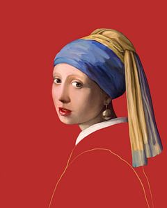 Girl with a Pearl Earring by Cats & Dotz