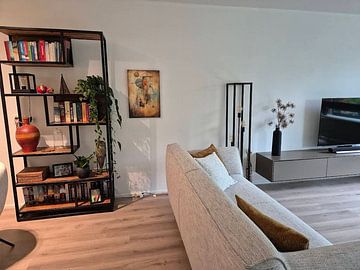 Klantfoto: True Joy – Abstracte Vreugde in Warme Aardetinten