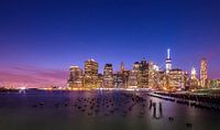 New York by Night 1 van Lex Scholten thumbnail
