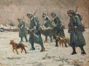 Maximilien Luce, Transport einer verwundeten Person