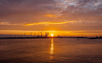 Sunrise Tata Steel IJmuiden Pier