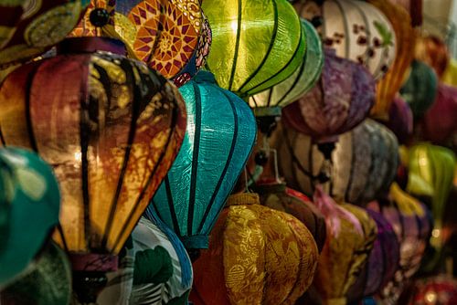 Kleurrijke vietnamese lampionnen.