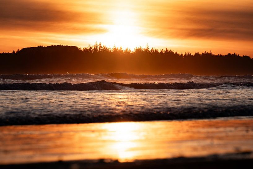 Sunset Long Beach Tofino by S van Wezep