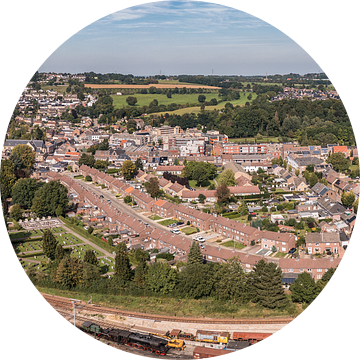 Luchtpanorama van Simpelveld in Zuid-Limburg van John Kreukniet