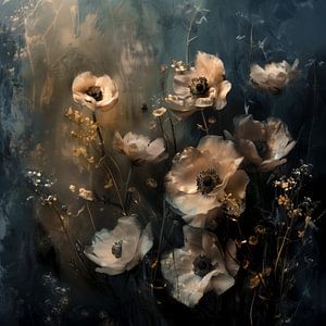 Weiße Mohnblumen