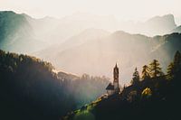 Sunset in the Dolomites