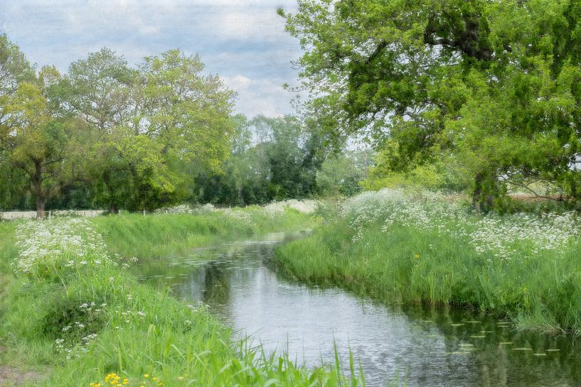 Een schilderachtig tafereel in de lente van Margreet Piek