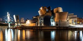 guggenheim museum bij nacht van Stefan Havadi-Nagy