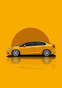 civic FB Yellow