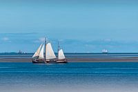 Voilier aux îles Wadden.