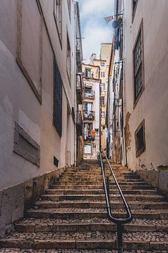 Treppenaufgang in Lissabon