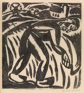 De maaier, Gustave De Smet, 1919 van Atelier Liesjes