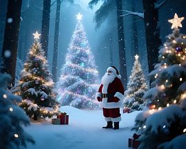 Reflection in the forest light by Jean Pierre