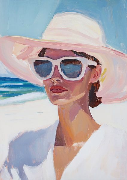 Zomermode Zonnebril Strand Elegant Pastel van Niklas Maximilian