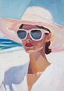Zomermode Zonnebril Strand Elegant Pastel van Niklas Maximilian thumbnail