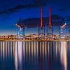 Terminal à conteneurs de Hambourg dans le port de Hambourg. sur Voss Fine Art Fotografie