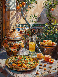 Moroccan couscous with apricots and almonds by Erika Kaisersot